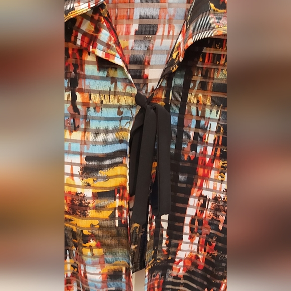 Joseph Ribkoff Multicolor Abstract Print Top - Picture 4 of 7